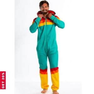 Shinesty backcountry 70’s ski bomber sweatsuit